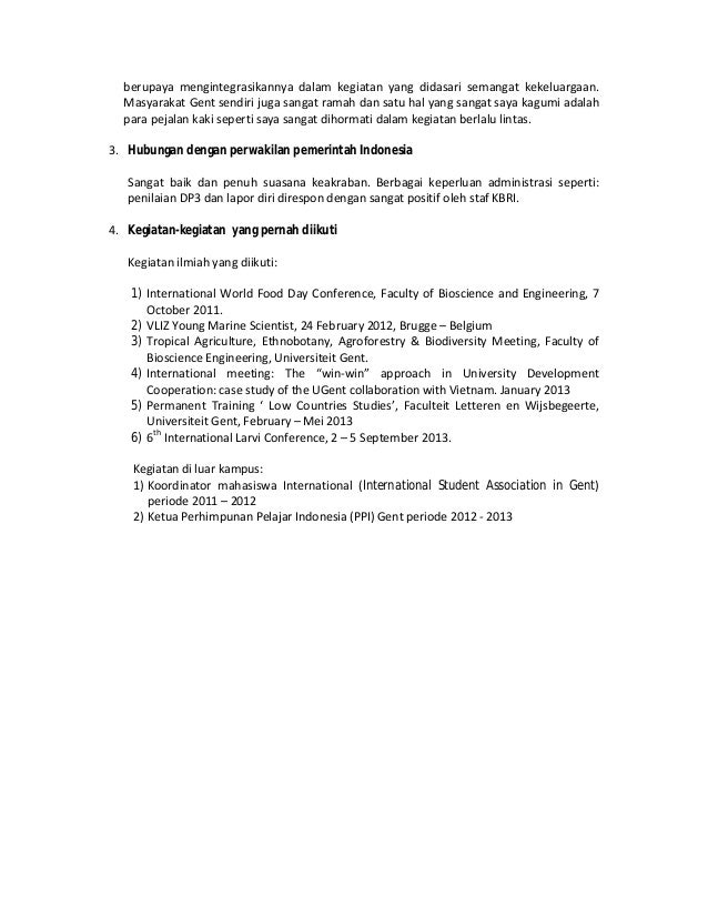 Laporan Akhir Tugas Belajar Luar Negeri