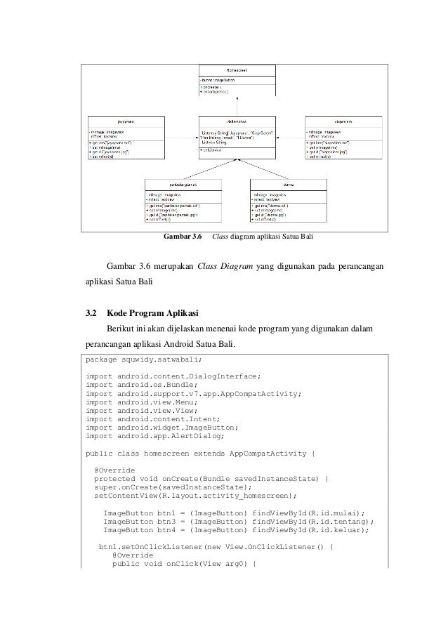 Laporan akhir perancangan aplikasi satua bali berbasis android