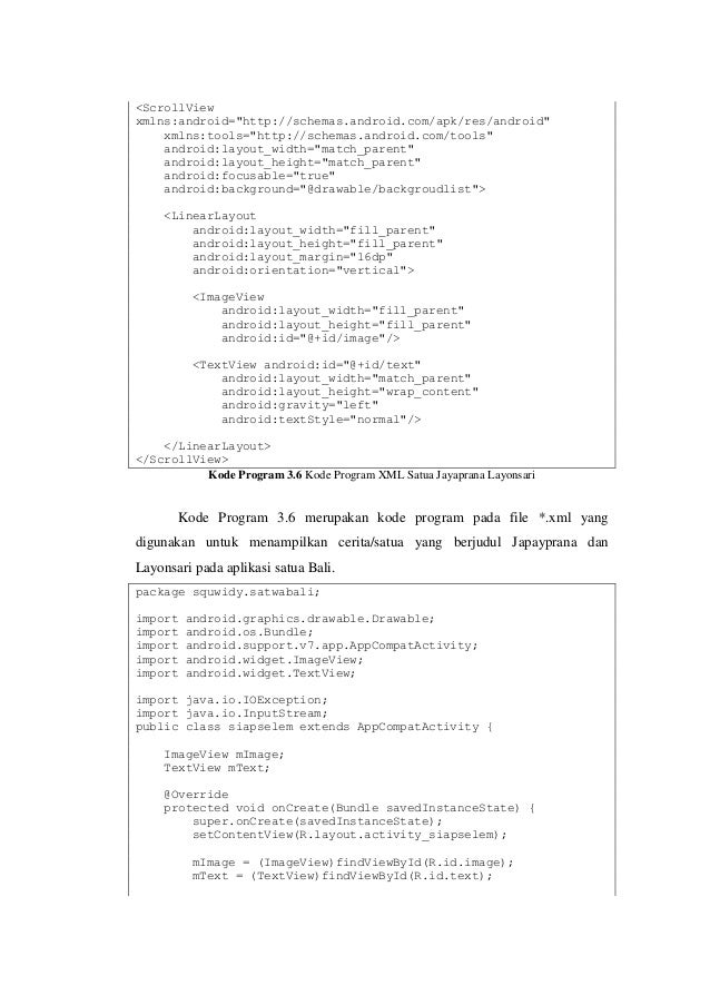 Laporan akhir perancangan aplikasi satua bali berbasis android