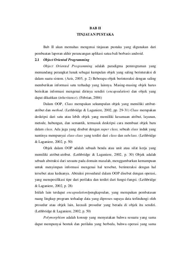 Laporan akhir perancangan aplikasi satua bali berbasis android