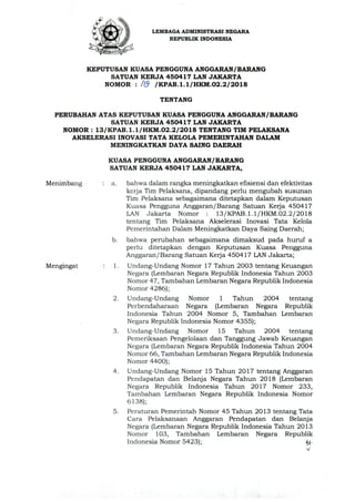 Lampiran 2. Contoh SK Tim Pelaksana Program Prioritas Nasional
 