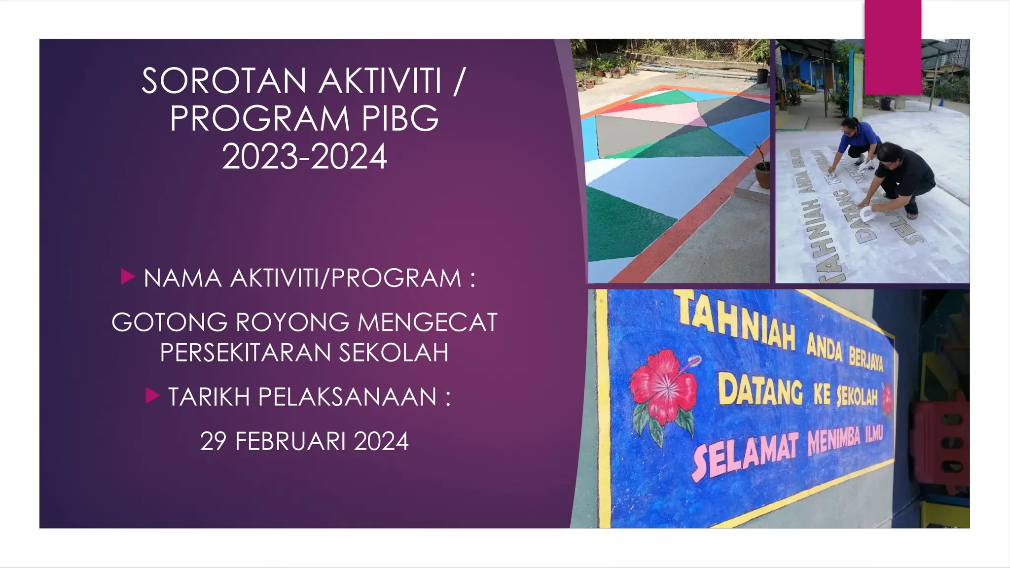Laporan Aktiviti Pibg Tahun 2023 2024 Pptx