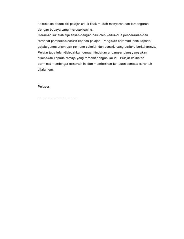 Laporan aktiviti sekolah