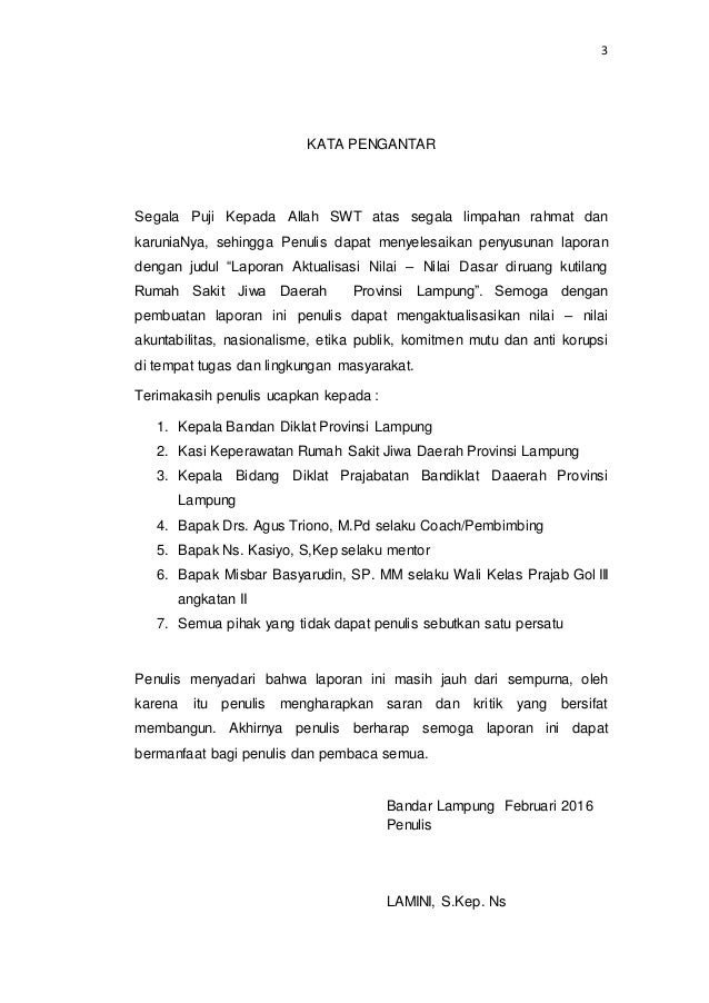 Laporan aktualisasi nd aneka