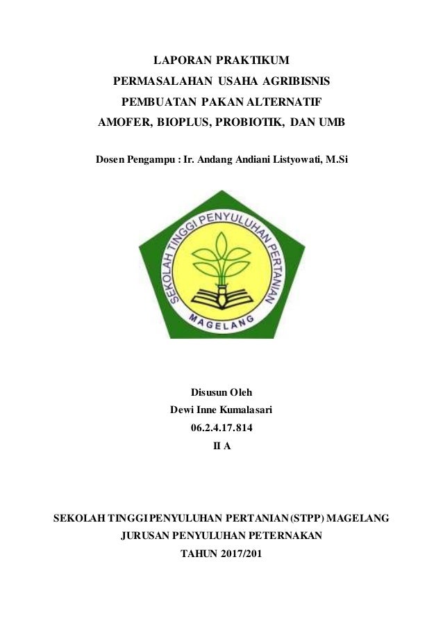 Contoh Cover Laporan Praktikum Yang Benar - Audit Kinerja