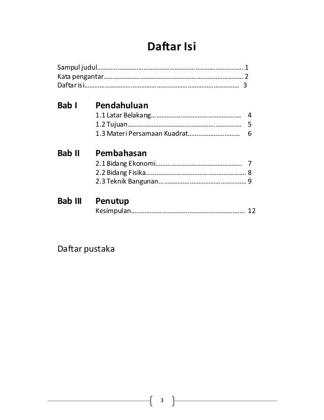 Laporan Aplikasi Persamaan Kuadrat