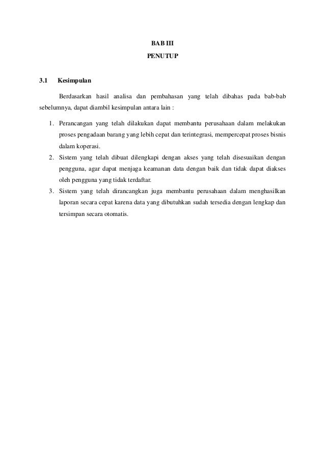 Laporan Aplikasi Kasir Sederhana Koperasi Abc