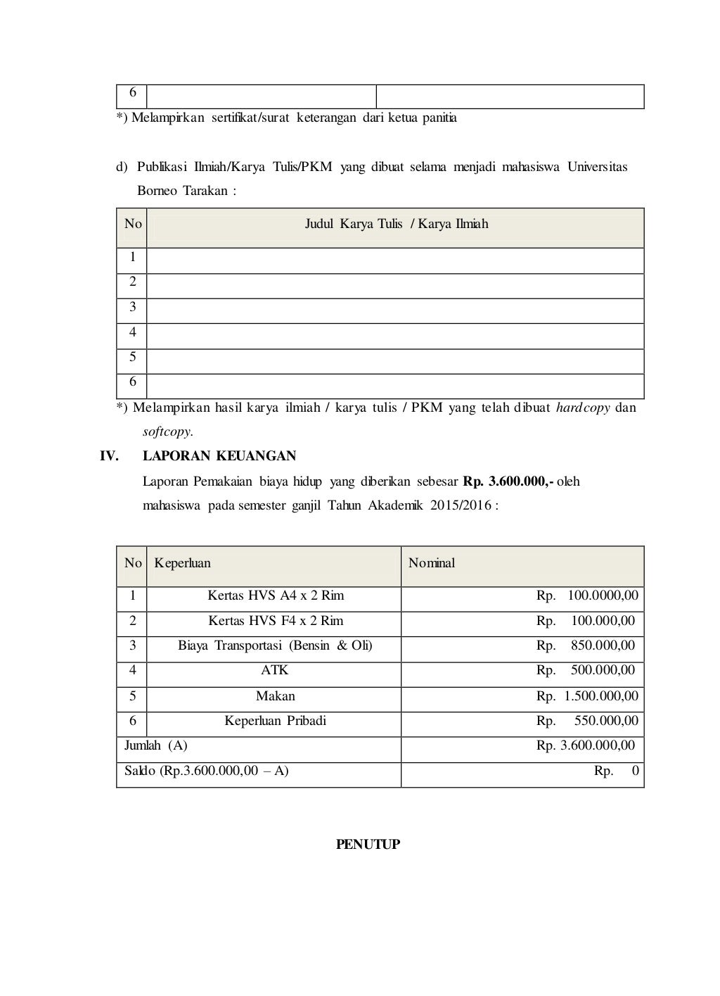 Laporan bidik misi 2016[1]