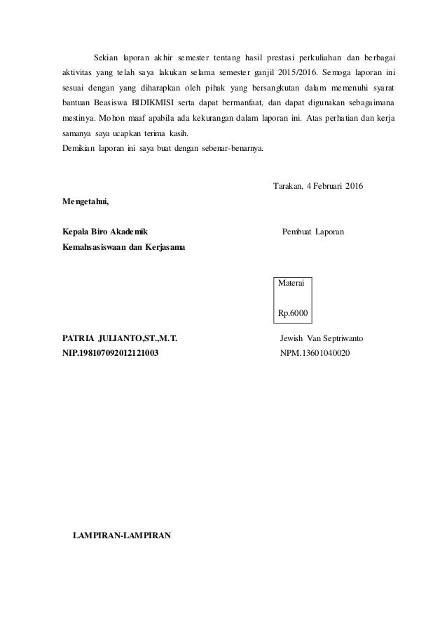 Contoh Pendahuluan Laporan Beasiswa Peran Sekolah