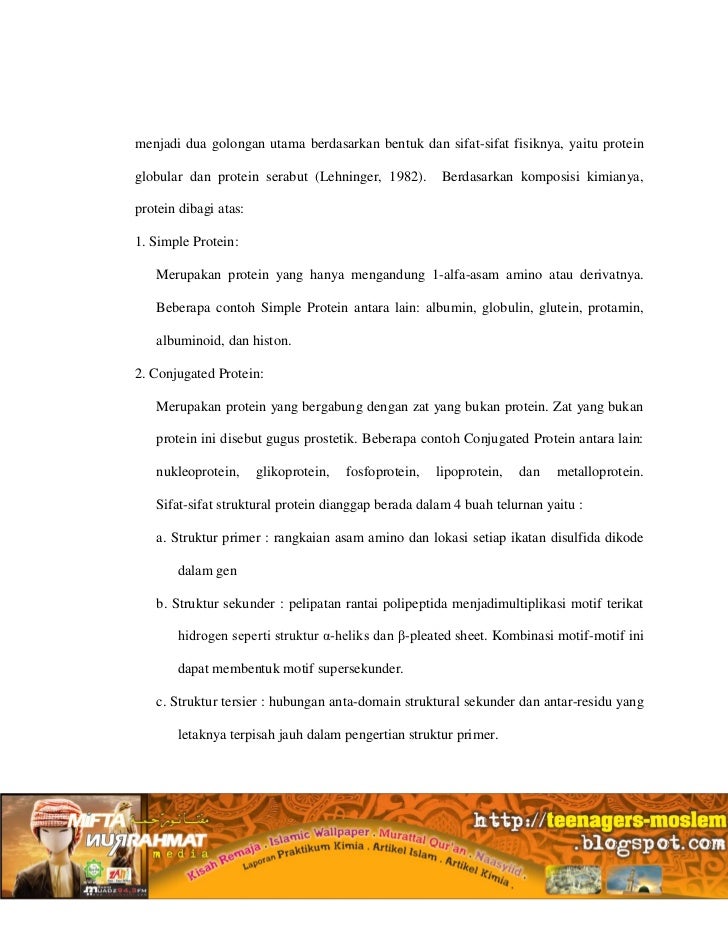 Laporan Biokimia Asam Amino Protein