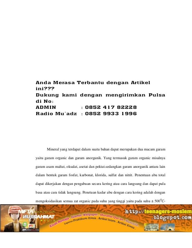 Laporan Biokimia Vitamin Dan Mineral