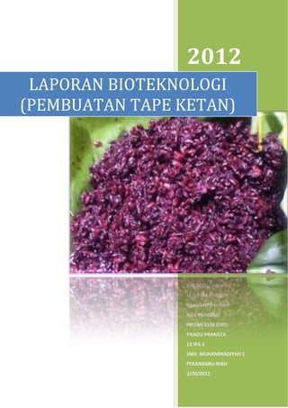 Laporan bioteknologi | PDF