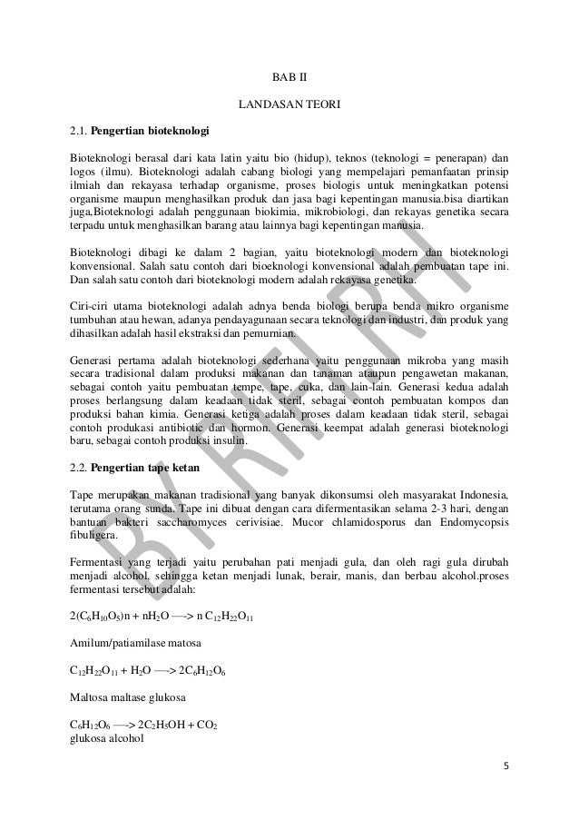 Laporan bioteknologi
