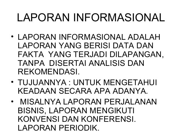 Laporan Bisnis