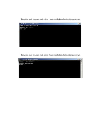 Laporan chatting server dan client | PDF