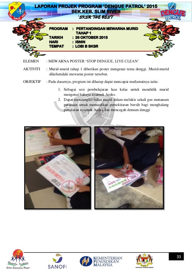 Laporan Dengue Patrol Sk Slim River