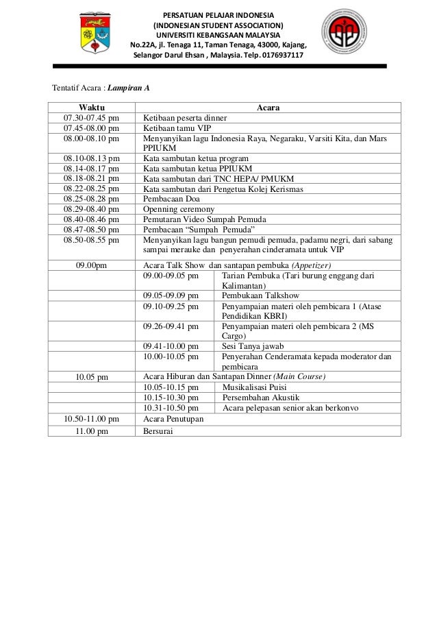 Contoh Kata Sambutan Acara Pemuda