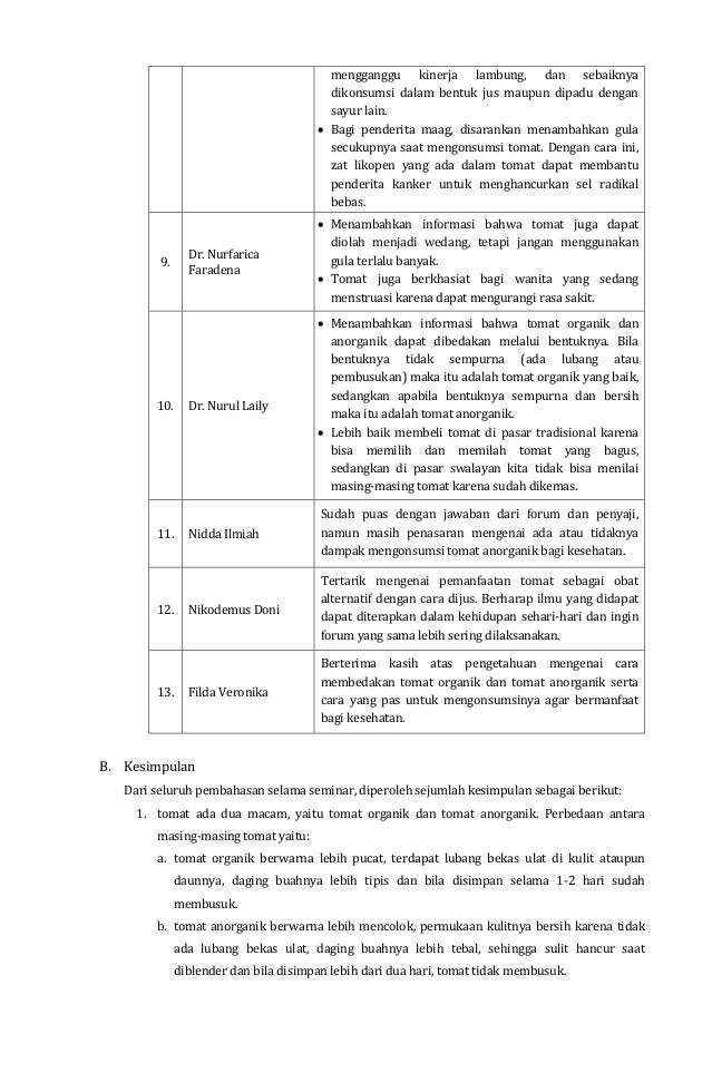 Contoh Laporan Dalam Diskusi - Laporan 7