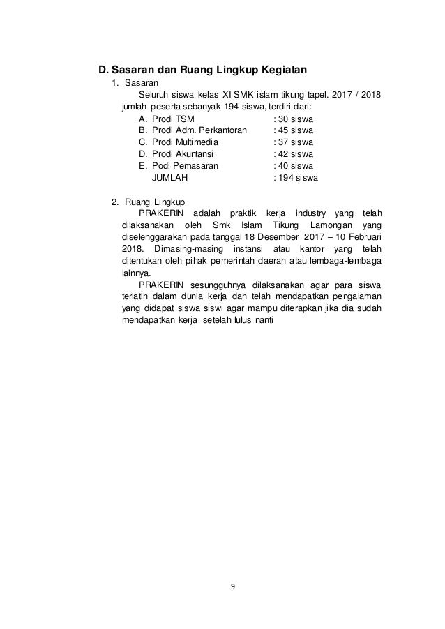 Laporan prakerin 2018