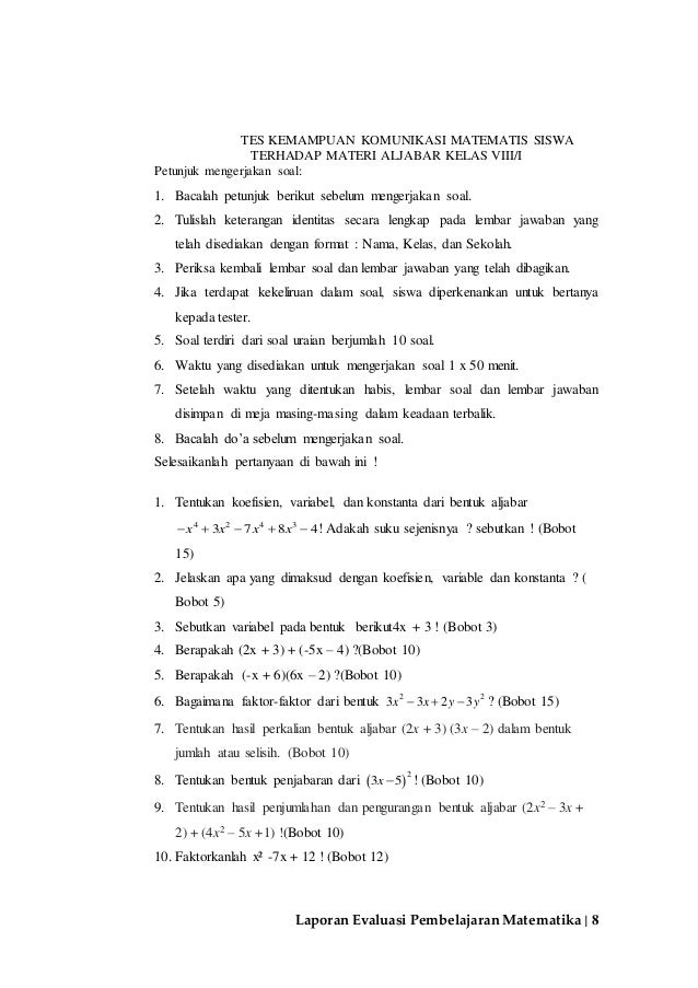 Laporan Ev Pembelajaran