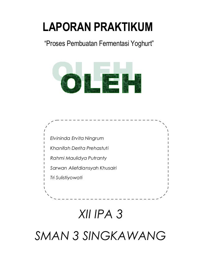 Laporan Fermentasi Pembuatan Yoghurt
