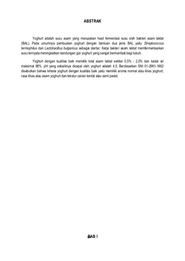 Laporan Fermentasi Pembuatan Yoghurt
