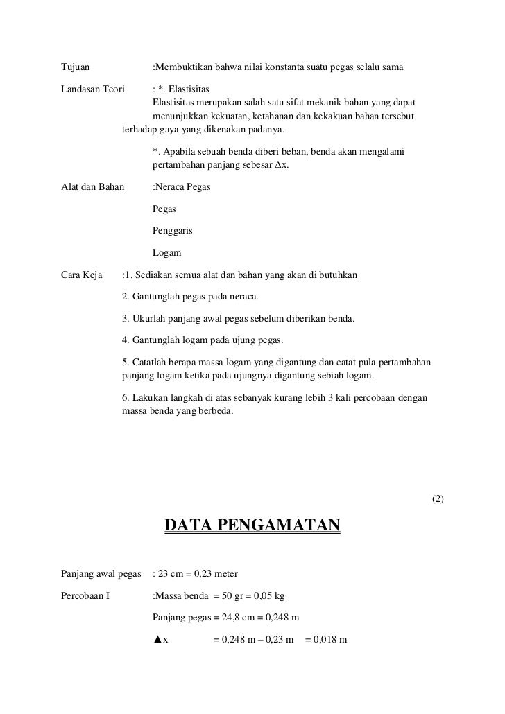 Langkah Membuat Laporan Praktikum Fisika | laporan fisika gaya pegas Langkah Membuat Laporan Praktikum Fisika | laporan fisika gaya pegas