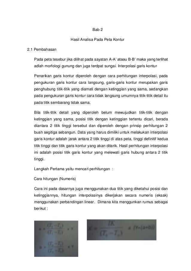 Laporan Geomorf Peta Kontur