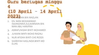 Laporan Guru Bertugas Minggu 3 Pptx Laporan Guru Bertugas Minggu 3 Pptx