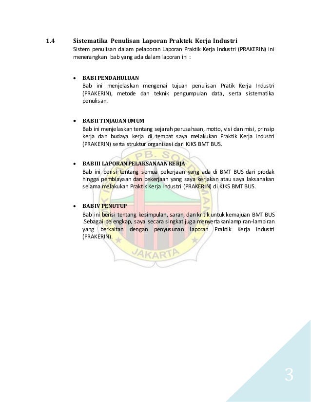 Laporan Kerja Industri Perbankan Syariah Smk Soedirman 2