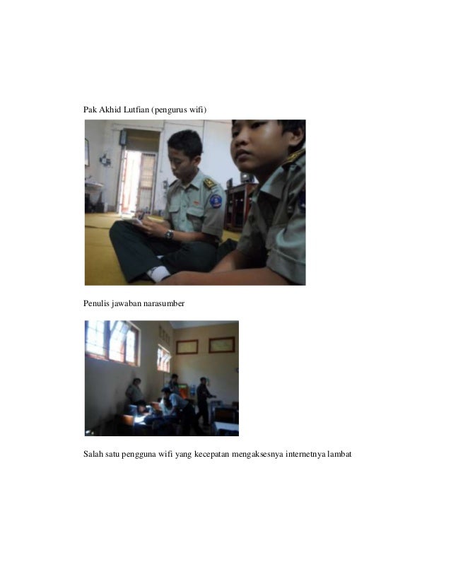Laporan hasil observasi tentang wifi