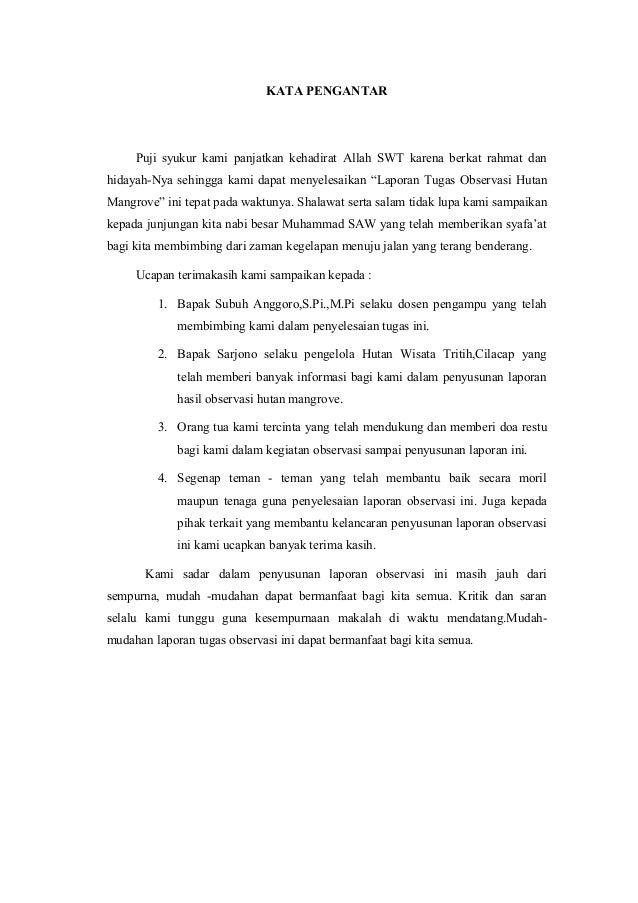 Contoh Laporan Hasil Observasi Tempat Wisata Seputar Laporan
