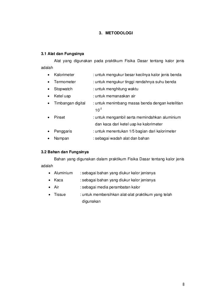 Laporan Hasil Penelitian Kalor Jenis