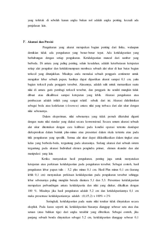 Laporan Hasil Pengamatan Bab Besaran Dan Satuan