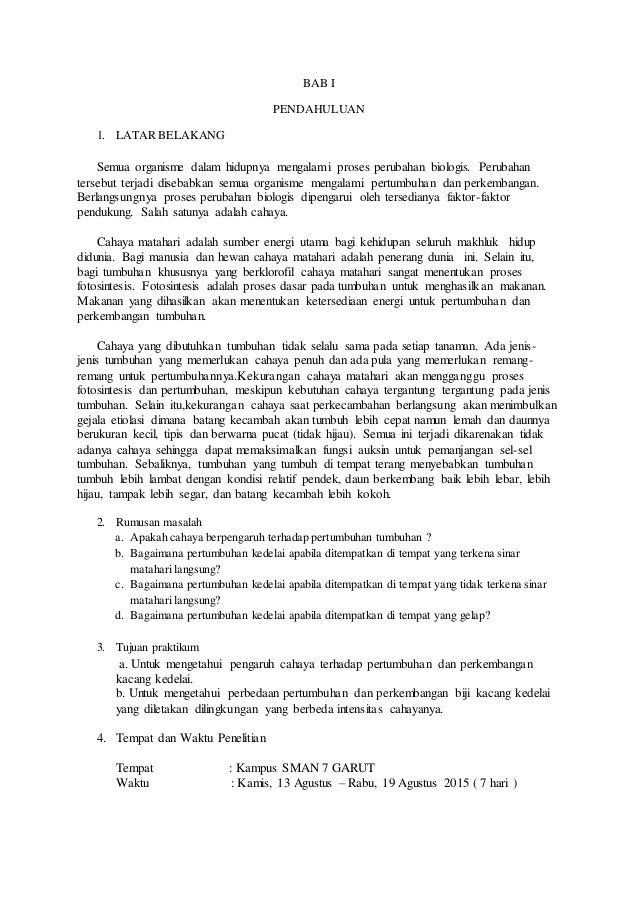 Laporan Hasil Praktikum Kedelai