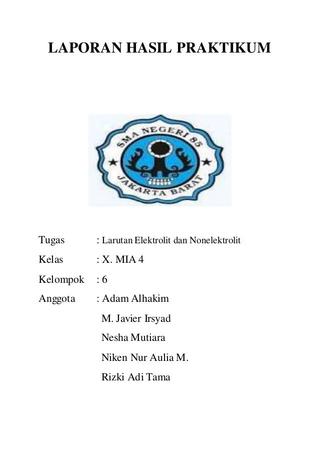 Contoh Soal Kimia Kelas X Tentang Larutan Elektrolit  Soal Kelasmu