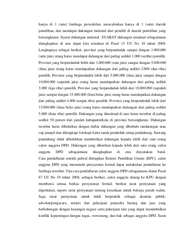 Laporan hasil riset pemilu legislatif 2014