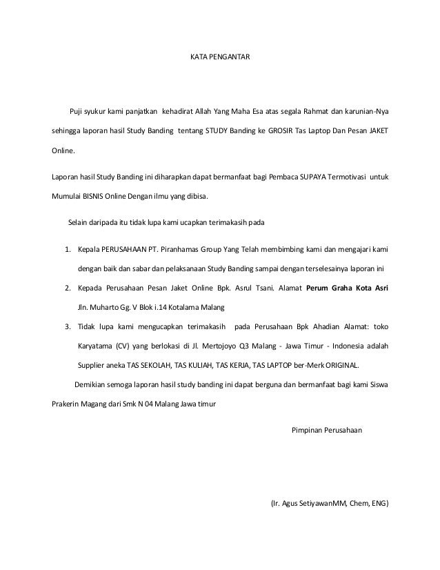 Laporan Hasil Study Banding