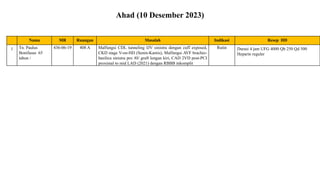 Igd Rscm Laporan HD IGD RSCM (6 - 12 Des 2023) pptx.pptx