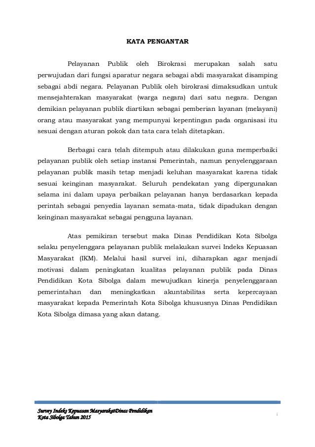 Laporan Ikm Disdik Sibolga 2015