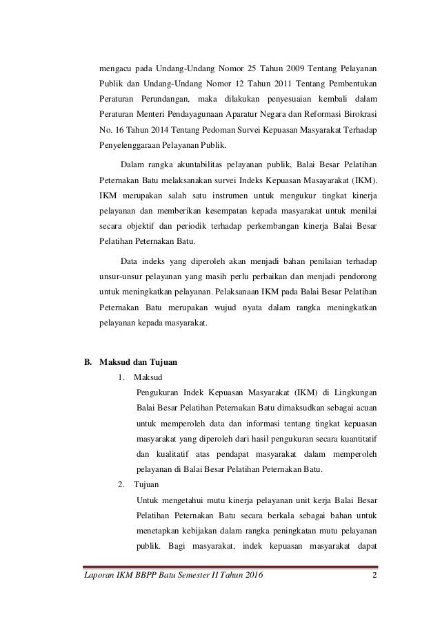 ikm hasil beasiswa tpl 2016 Laporan II th semester 2016 IKM