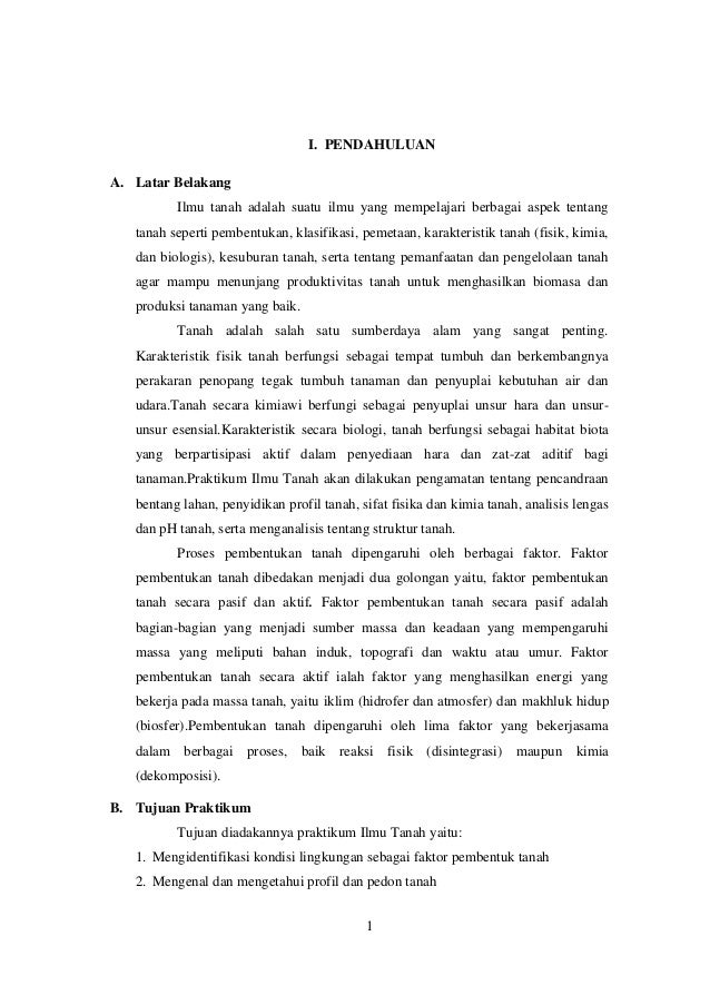 Laporan Ilmu Tanah