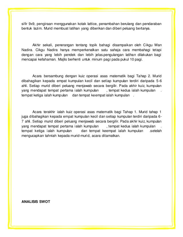 Laporan karnival kurikulum