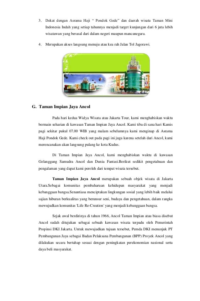 surat jalan karya wisata LAPORAN  KARYA  Jakarta WISATA