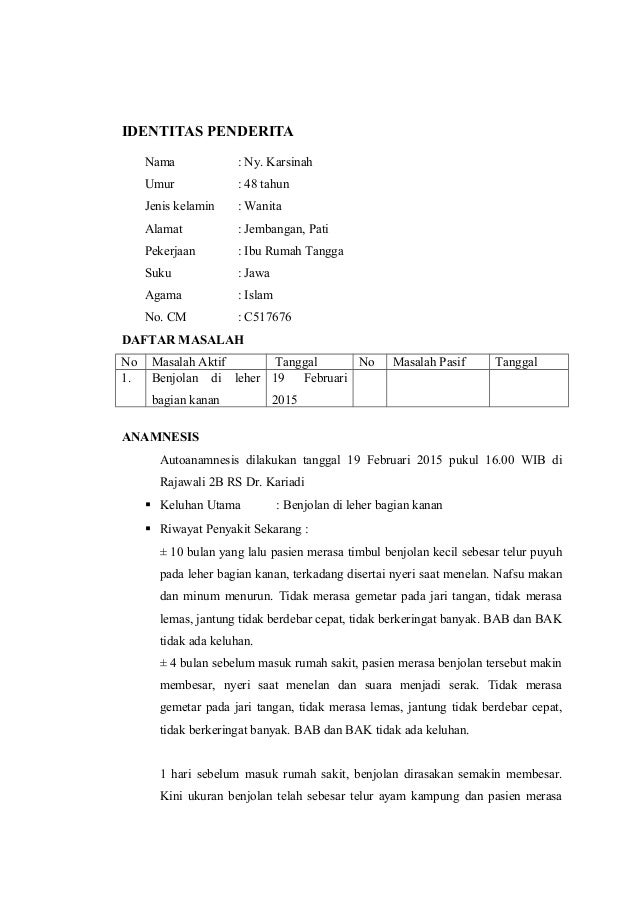 Laporan kasus bedah onkologi