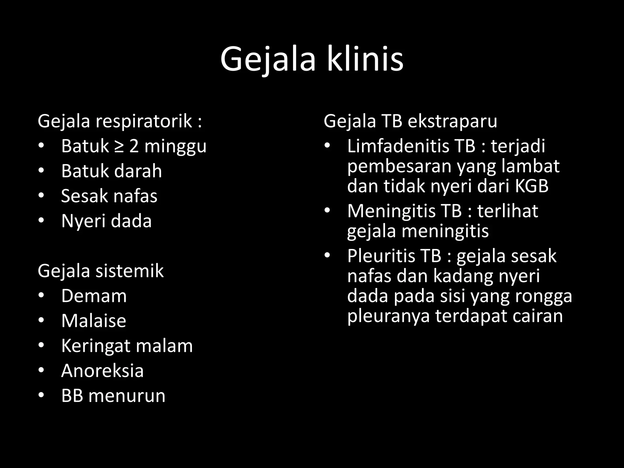 Laporan kasus Inisiasi Pemberian OAT pada Pasien TB dengan HIV (Reza ...