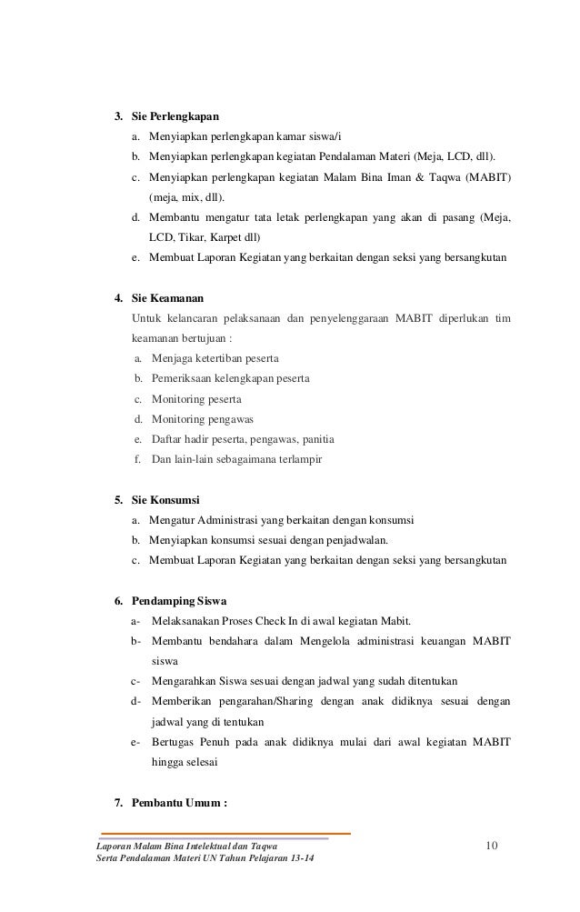 Sie Acara Dalam Bahasa Inggris Sekali