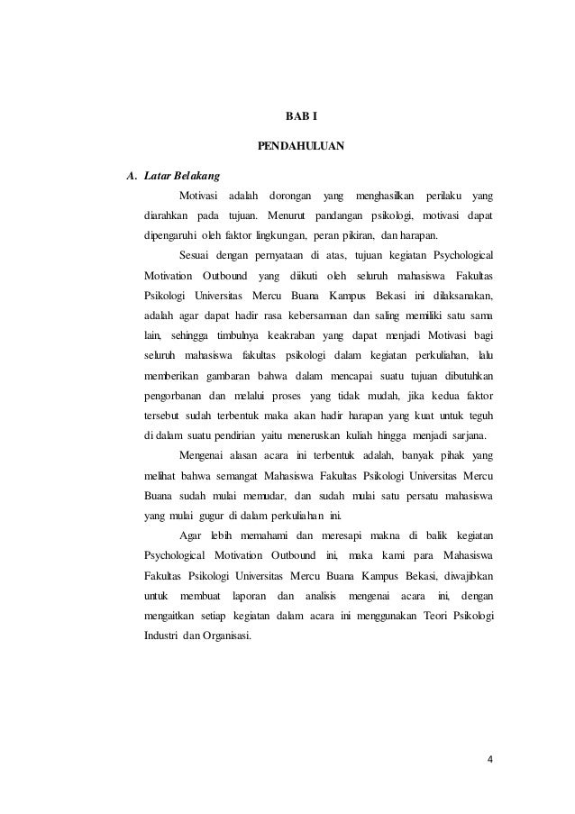 Laporan Dan Analisis Kegiatan Outbound