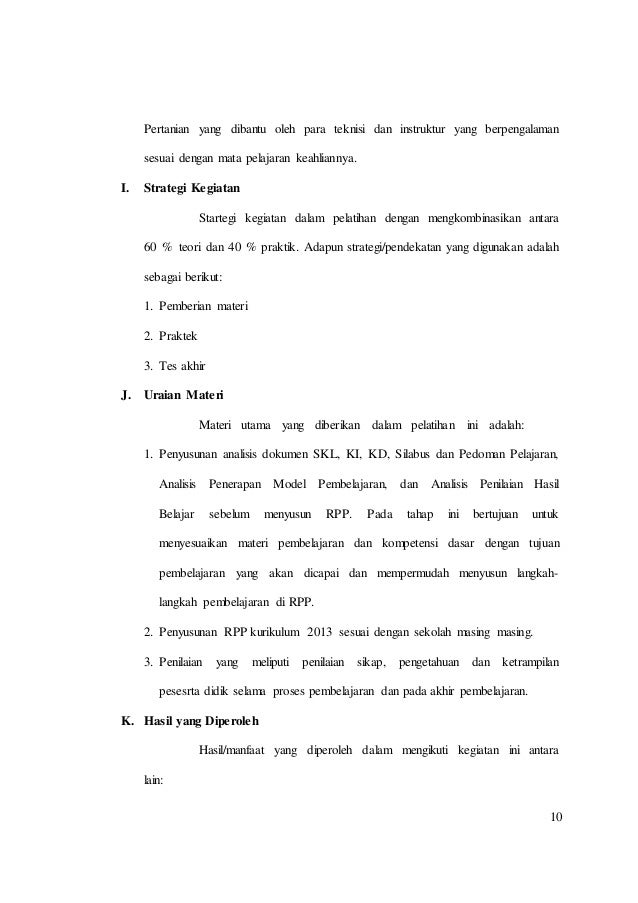 Laporan Kegiatan Pelatihan Guru Pertanian Adaftif Smk Revitalisasi 20