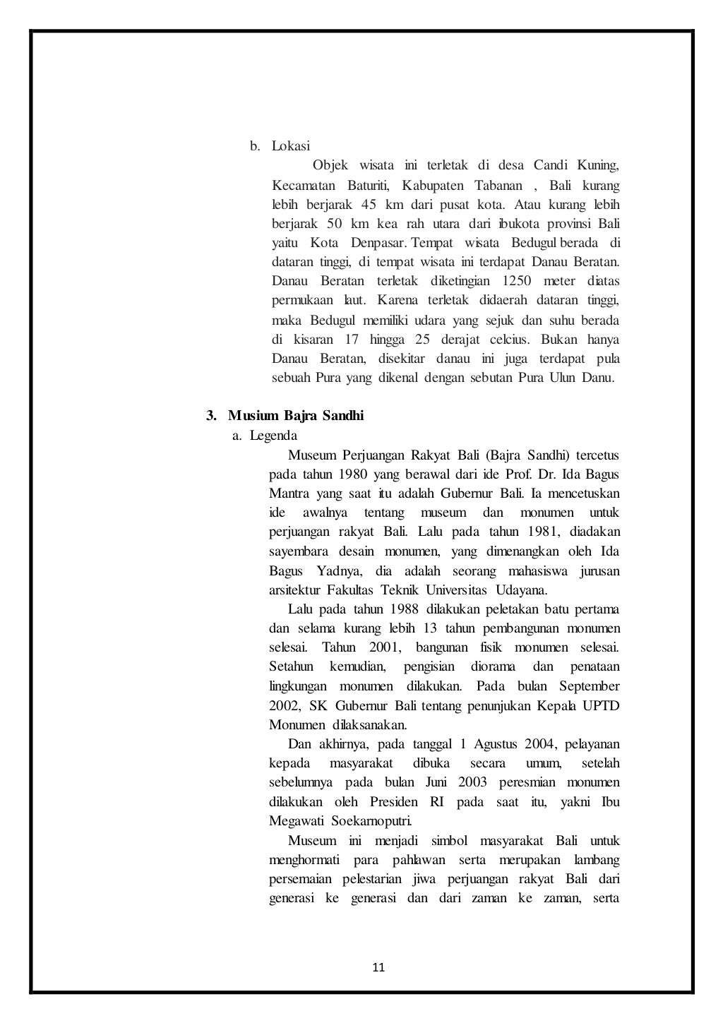 LAPORAN KEGIATAN STUDI WISATA KE BALI TAHUN 2016